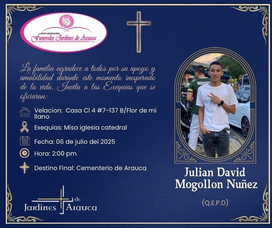 1001047145 Joven accidentado por menor será sepultado hoy domingo en Arauca