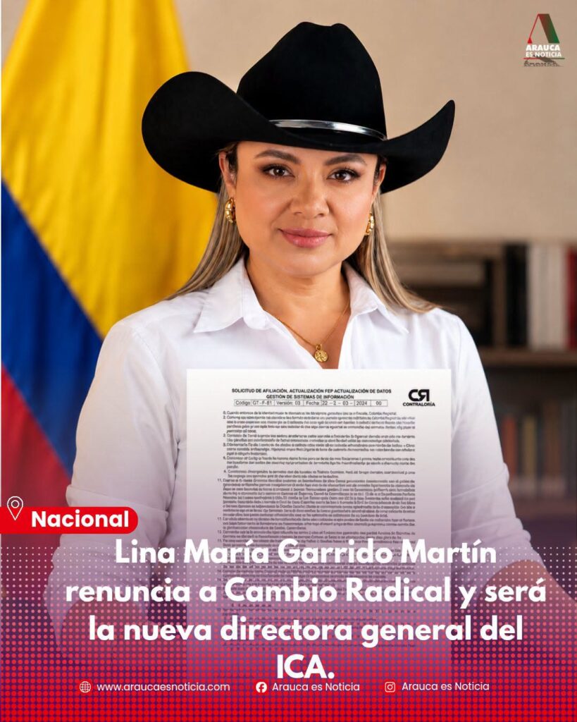 763762393_868794142980444_1309842219614990604_n-819x1024 Lina María Garrido Martín renuncia a Cambio Radical y sería la nueva directora general del ICA.