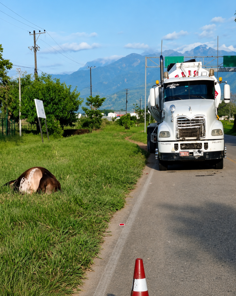 ChatGPT-Image-6-ago-2026-10_29_29-a.m-819x1024 Semoviente provoca accidente de tránsito en Tame, reiteran llamado a evitar animales sueltos en las vías.